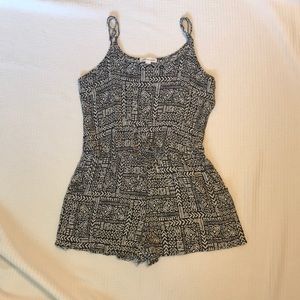 Black and White Pattern Romper